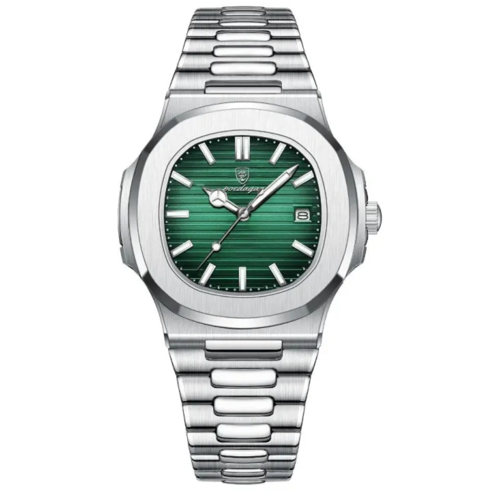 Poedagar 613 Business Quartz Luxury Stainless Steel Watch for Men
