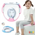 Baby Soft Washable Toilet Seat With Handler For Kids/ Baby Potty Ring Riduttore Soft Reducer