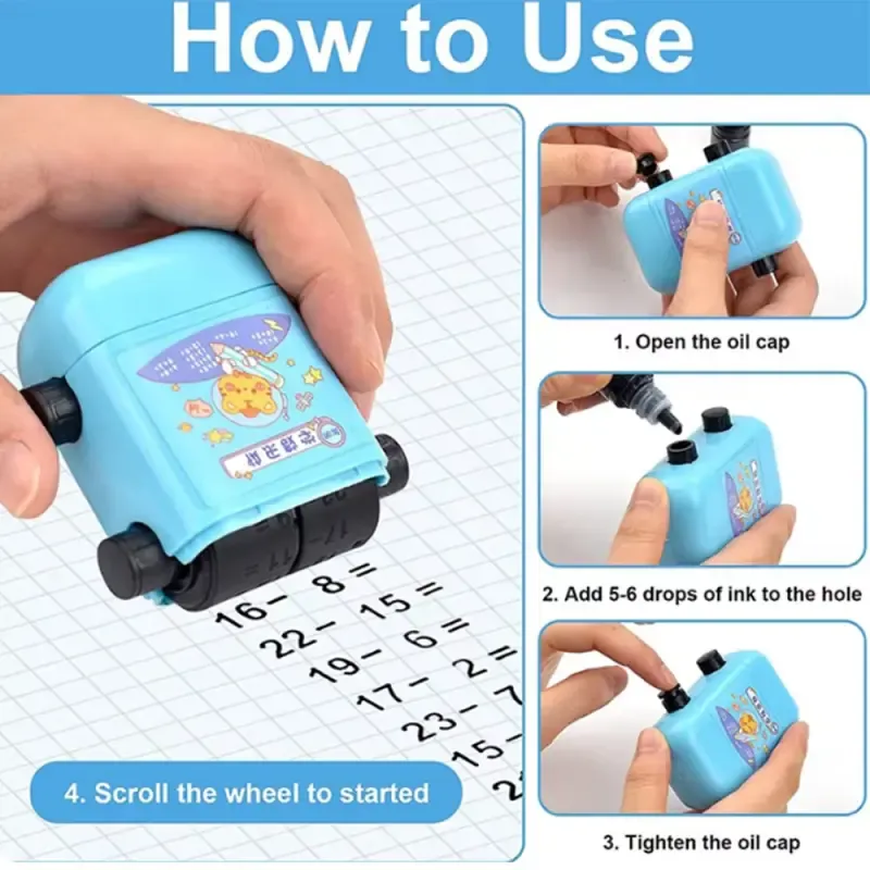 Math Roller Stamp (যোগ বিয়োগ গুন ভাগ)